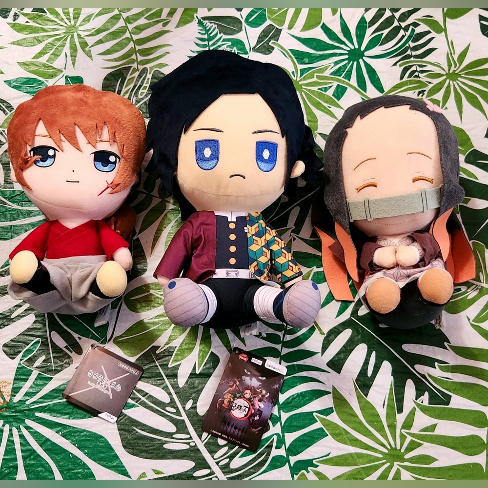 Demon slayer Furyu Kimetsu no Yaiba Giyu Tomioka Samuraix Rurouni Plush 3 piece